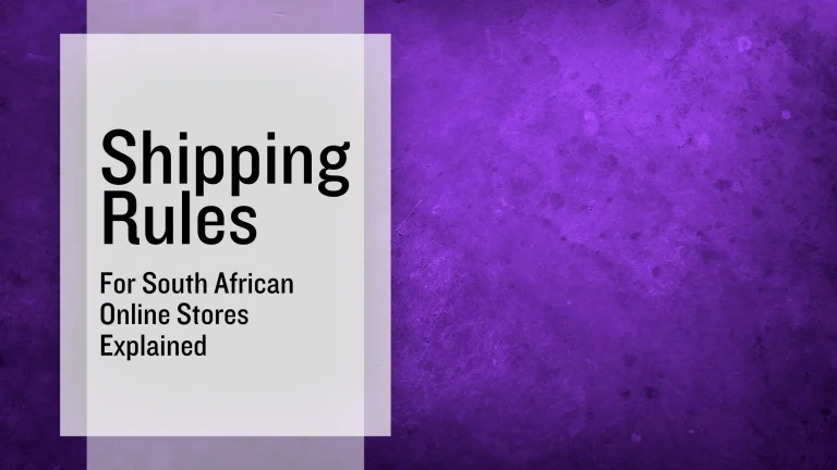 Shipping Rules for South Africa